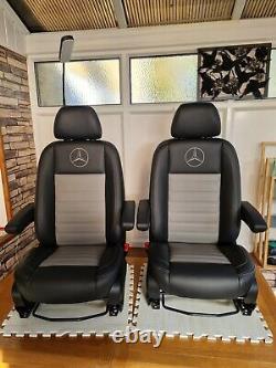 Mercedes Sprinter/VW Crafter Seats 2006-17 Real leather Retrimmed