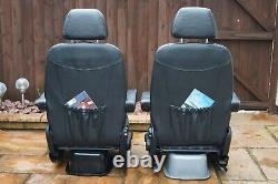 Mercedes Sprinter/VW Crafter Van Seats 2006-17 REAL LEATHER DOUBLE ARMRESTS