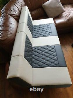 Mercedes Sprinter/VW Crafter Van Seats 2006-17 REAL LEATHER DOUBLE ARMRESTS