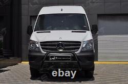 Mercedes Sprinter Vw Crafter Axle Black Nudge A-bar, Bull Bar Guard 2014-2018