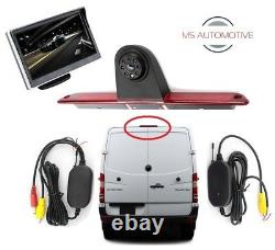 Mercedes Sprinter Vw Crafter Brake Light Wireless Reversing Reverse Camera 5 LCD