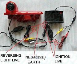 Mercedes Sprinter Vw Crafter Brake Light Wireless Reversing Reverse Camera 5 LCD