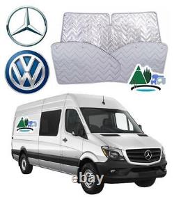 Mercedes Sprinter Vw Crafter Foil Thermal Window Covers/heat Reflector 2006+