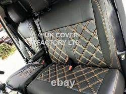 Mercedes Sprinter Vw Crafter Van Seat Cover Orange X150bk-og