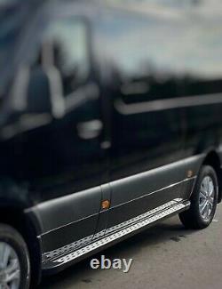 Mercedes Sprinter running boards LWB XLWB L3 L4 2006-2022 Side step vw Crafter