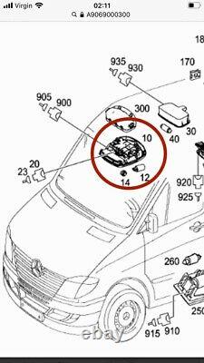 Mercedes Sprinter/vw Crafter 2016 Interior Cabin Roof Light Hvw9068200001/7j69
