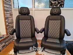 Mercedes Vito/Sprinter/VW Crafter Seats 2006-17 Real leather Retrimmed