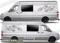 Motorhome Camper Race van 040 graphics stickers Crafter Mercedes Sprinter