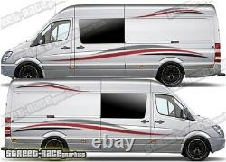 Motorhome Camper van 002 graphics stickers decals VW Crafter Mercedes Sprinter