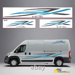 Motorhome Camper van Mountain graphics stickers Crafter Mercedes Sprinter LWB