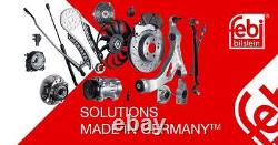 Pair of Febi Rear Vented Brake Discs for Mercedes Sprinter VW Crafter