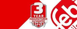 Pair of Febi Rear Vented Brake Discs for Mercedes Sprinter VW Crafter