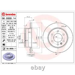 Rear Brake Disc x2 298mm Fits Mercedes Sprinter Crafter Brembo 08950911
