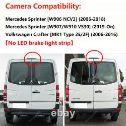 Rear Brake Light Camera For Mercedes Sprinter VW Crafter & 7 HD Monitor Kit