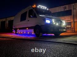 Side Light Bar To Fit Mercedes Sprinter Lwb Vw Crafter (one Pair)