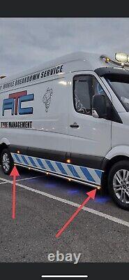 Side Light Bar To Fit Mercedes Sprinter Lwb Vw Crafter (one Pair)