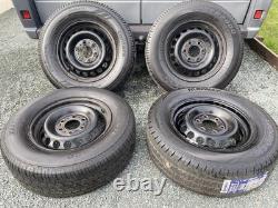 USED MERCEDES SPRINTER VW CRAFTER 6x130 BLACK STEEL WHEELS & 235/65/16C TYRES