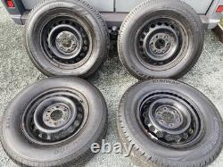 USED MERCEDES SPRINTER VW CRAFTER 6x130 BLACK STEEL WHEELS & 235/65/16C TYRES