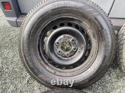 USED MERCEDES SPRINTER VW CRAFTER 6x130 BLACK STEEL WHEELS & 235/65/16C TYRES