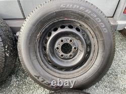 USED MERCEDES SPRINTER VW CRAFTER 6x130 BLACK STEEL WHEELS & 235/65/16C TYRES