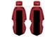 Van Seat Covers For Volkswagen Crafter I -16 Mercedes Sprinter 2 -17 Rhd 1+1 Red
