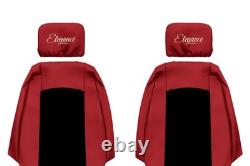 VAN Seat covers for VOLKSWAGEN CRAFTER I -16 MERCEDES SPRINTER 2 -17 RHD 1+1 RED