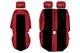 Van Seat Covers For Volkswagen Crafter I Mercedes Sprinter 2 Rhd 1+2 Storage Red