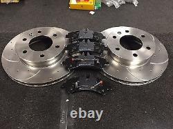 VW CRAFTER 2.0 2.5TDi CROSS DRILLED GROOVED BRAKE DISC BRAKE FRONT