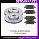 Vw Crafter 30-50 2011-2017 Pair Front Vented Brake Discs/pads 2.0/2.5