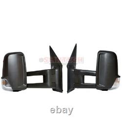 VW Crafter Full Door Complete Wing Mirror Manual Long Arm PAIR NS OS 2006-2017