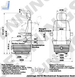 VW Crafter Mercedes Sprinter 07-18 Comfort Driver's Suspension Seat with Low Box