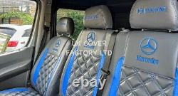Van Seat covers Mercedes Sprinter Crafter Leatherette Bentley Various Colours