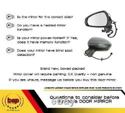 Vw Crafter 2006 2018 Long Arm Manual Door Wing Mirror Drivers Right Side New