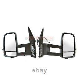Vw Crafter Full Door Complete Wing Mirror Electric Long Arm PAIR NS OS 2006-2017