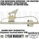 Window Regulator- For Mercedes Sprinter W906/ Vw Crafter 06-on Front Right Side