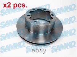 X2 Pcs Rear Brake Disc Rotos X2 Pcs Set M2044v Samko I