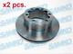 X2 Pcs Rear Brake Disc Rotos X2 Pcs Set M2044v Samko I