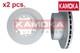 X2 Pcs Rear Brake Disc Set Left And Right 103123 Kamoka I