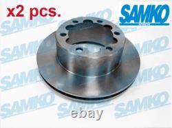 X2 Pcs Rear Brake Disc Set Left & Right M2044v Samko I