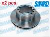 X2 Pcs Rear Brake Disc Set Left & Right M2044v Samko I