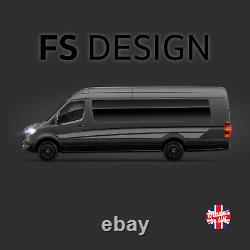 XLWB L4 VW Crafter Mercedes Sprinter Vinyl Side Stripe Bubble-Free Decal Graphic