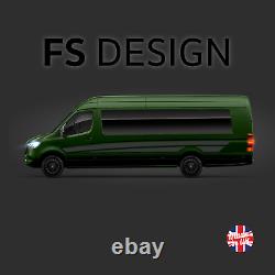 XLWB L4 VW Crafter Mercedes Sprinter Vinyl Side Stripe Bubble-Free Decal Graphic